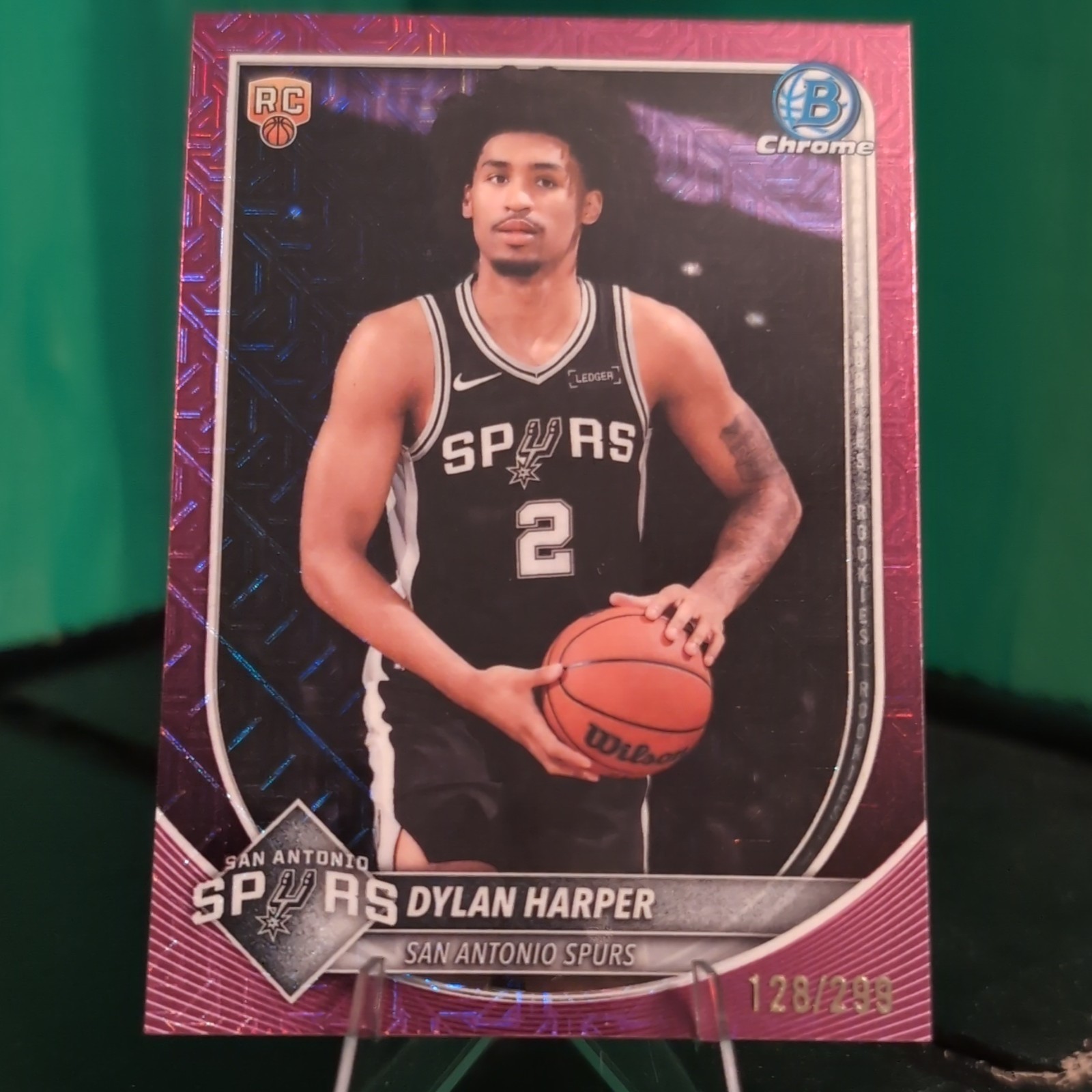 Topps 2025-26 Bowman Chrome Dylan Harper RC San Antonio Spurs BCV-2 120/299