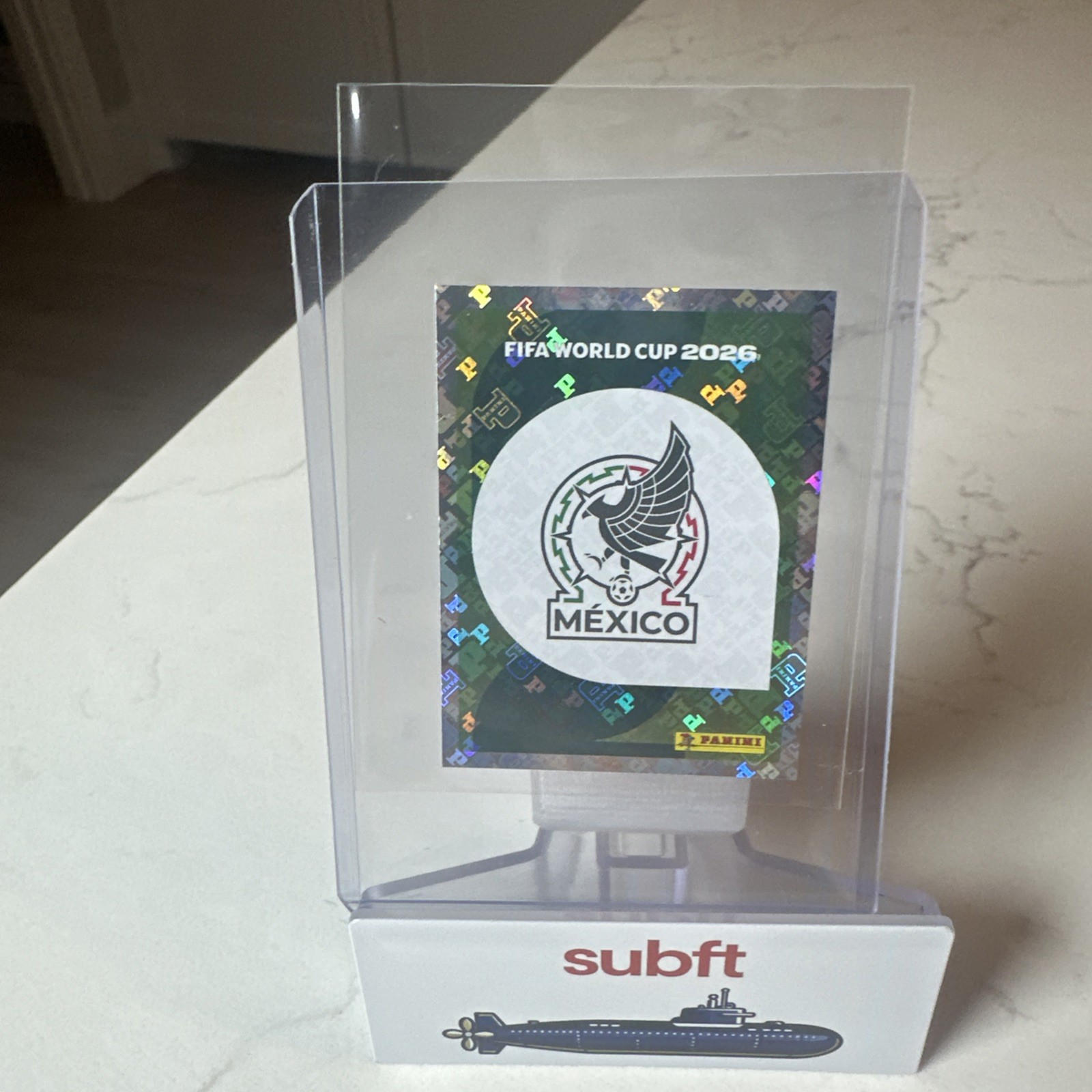 2026 Panini FIFA World Cup Mexico Emblem Holo Foil Sticker MEX 1 NM