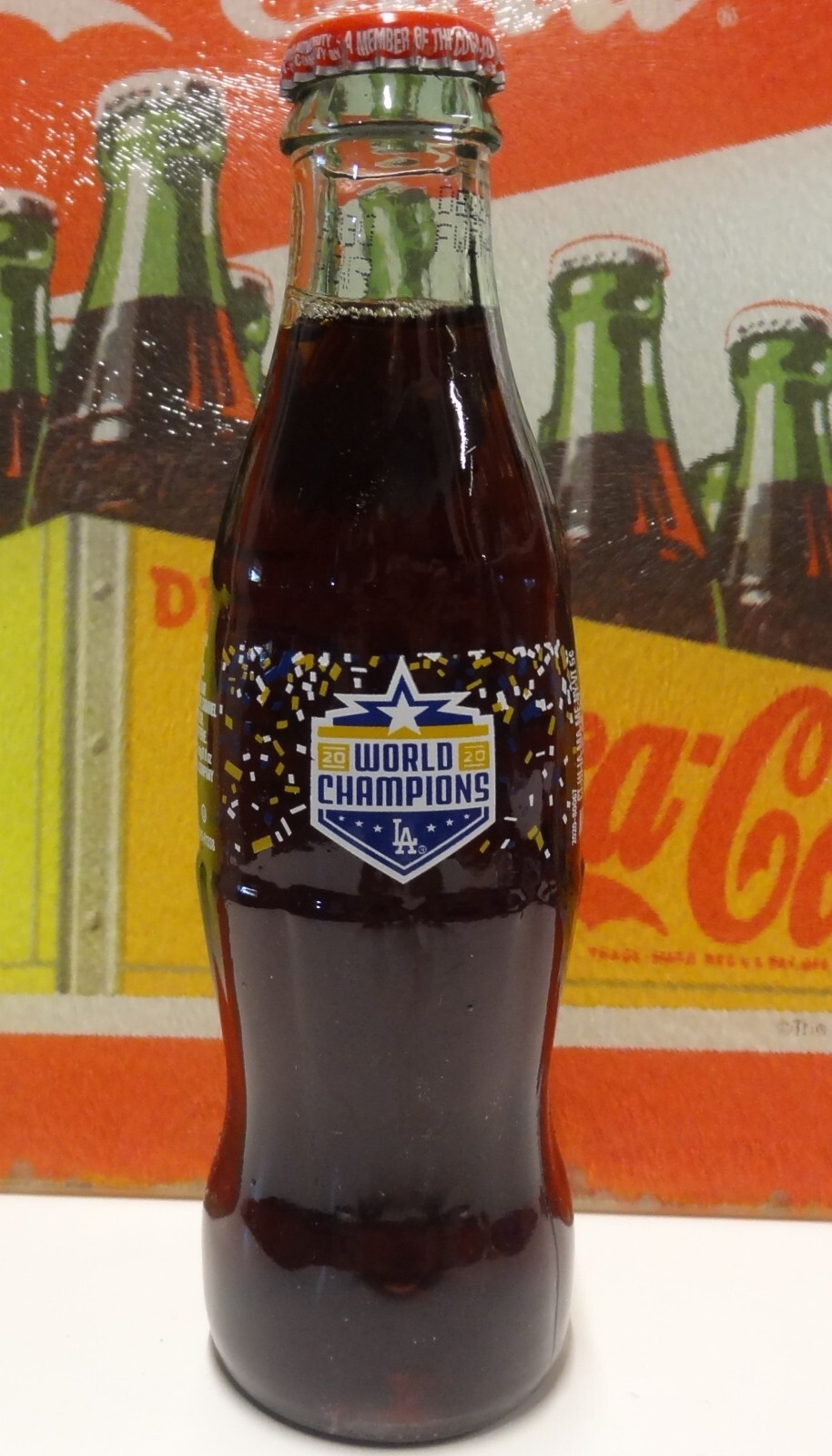 2020 World Champions Los Angeles Dodgers Coca-Cola 8oz Bottle