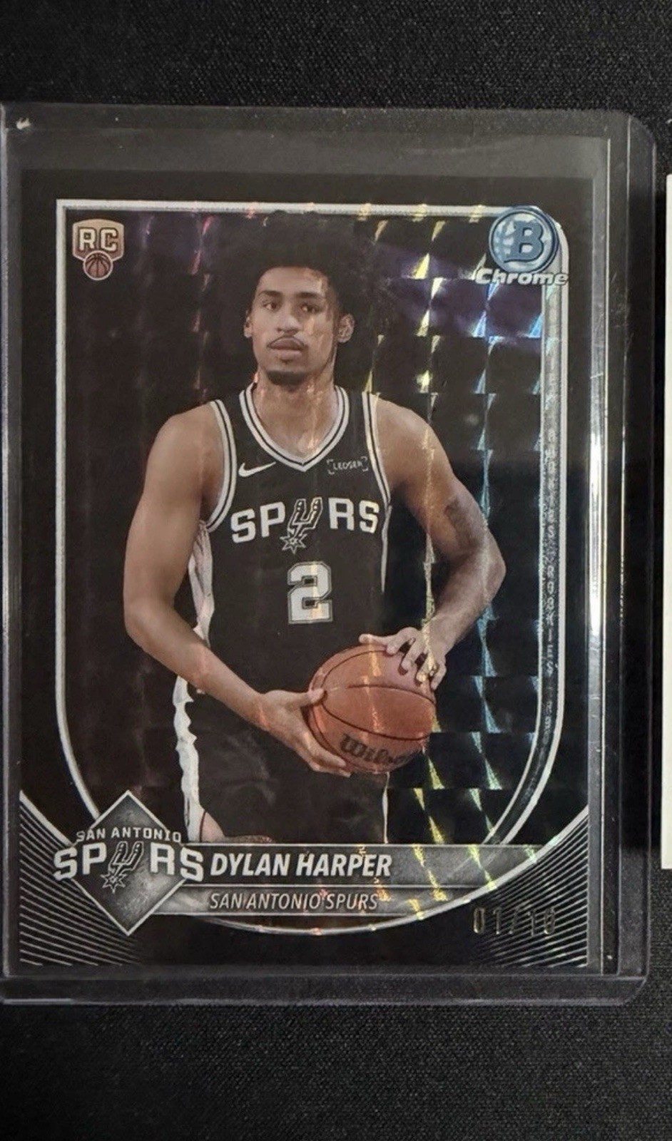Topps 2025-26 Bowman Chrome Dylan Harper RC BCV-2 Black X-Fractor /10