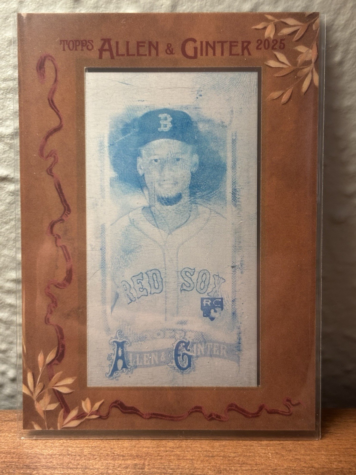 2025 Allen & Ginter – Kristian Campbell (RC) – Cyan Printing Plate 1 of 1.