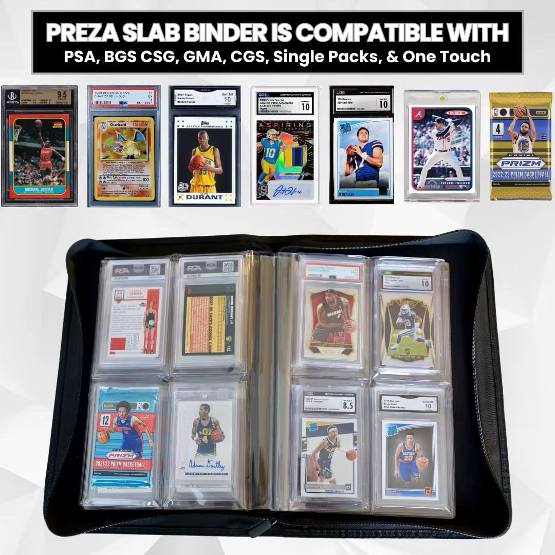 PSA Slab Binder Holds 32 PSA Slabs 4-Pocket Graded Card Binder Storage Protector