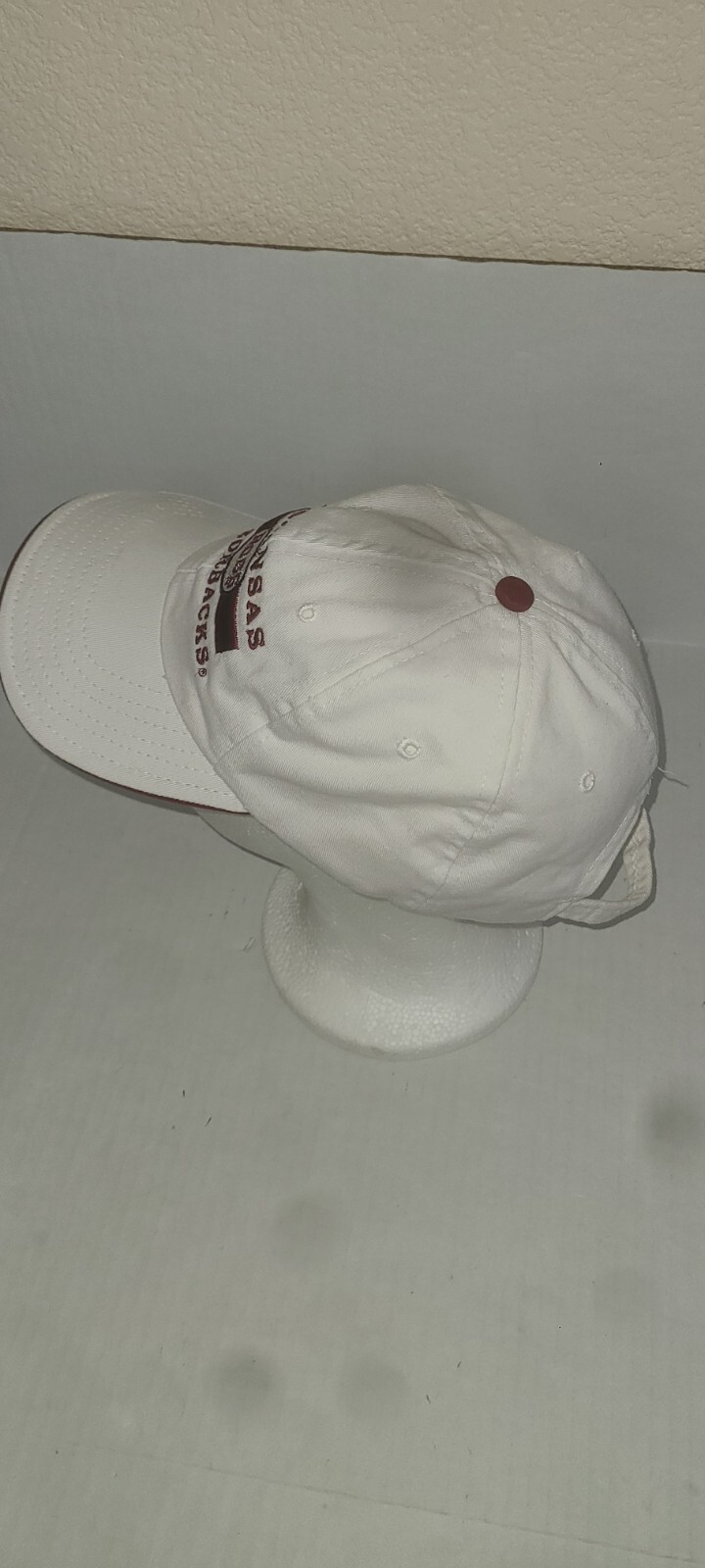 Arkansas Razorbacks Hat Adjustable Strapback White By University Square