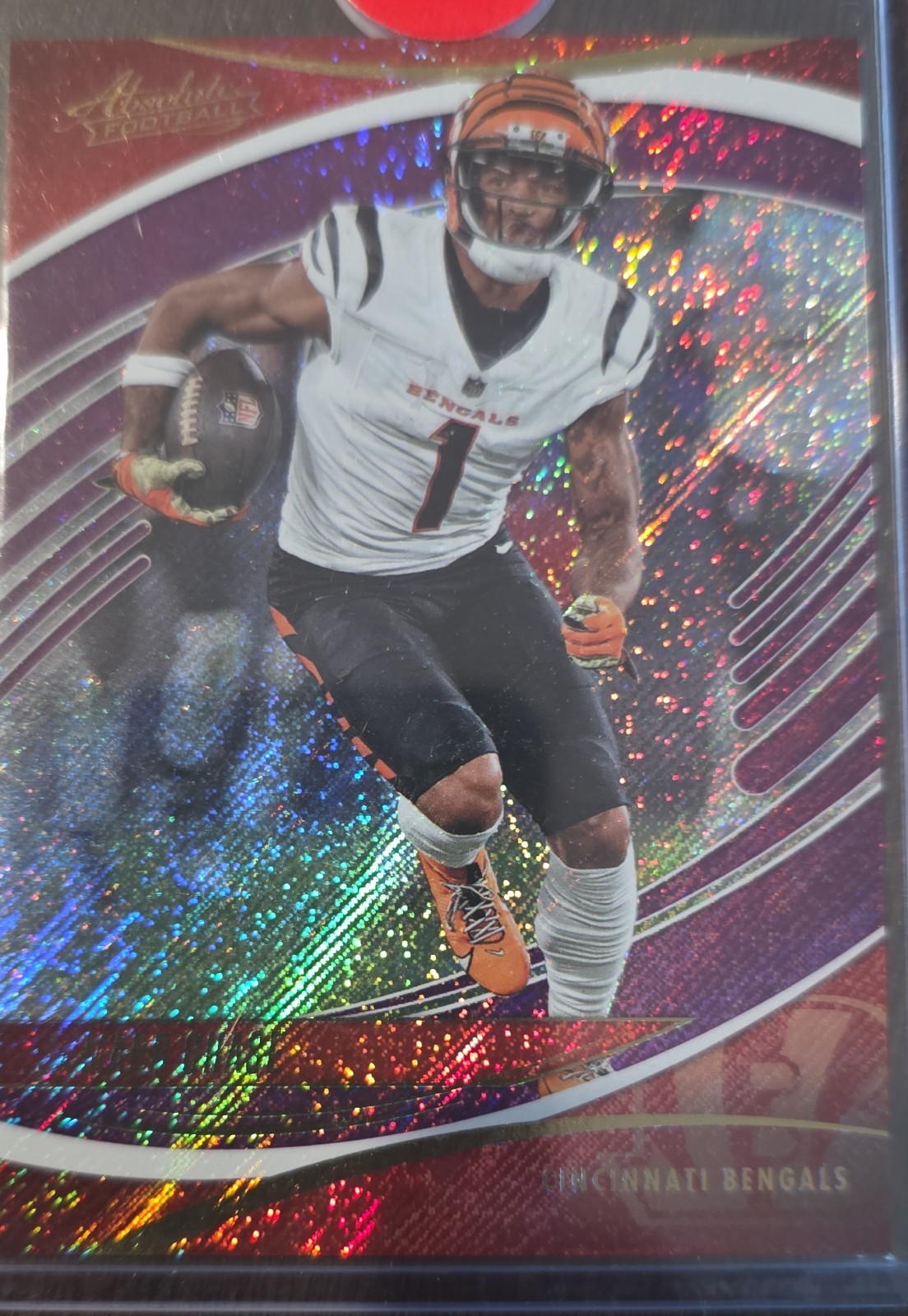 2025 Panini Absolute – Ja’Marr Chase #74 Purple Rain /190