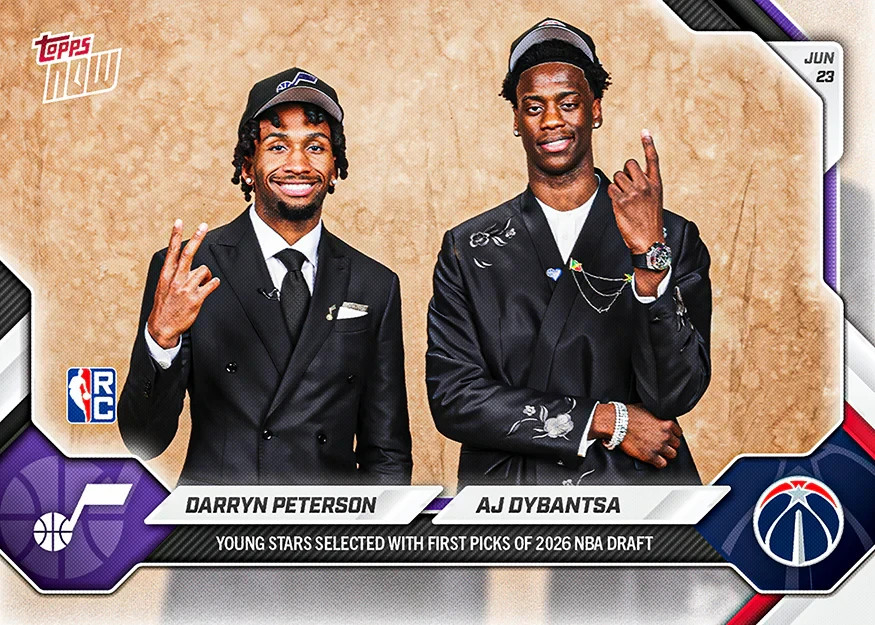 Darryn Peterson / AJ Dybantsa – 2026 NBA Topps NOW Card DPAJ Presale