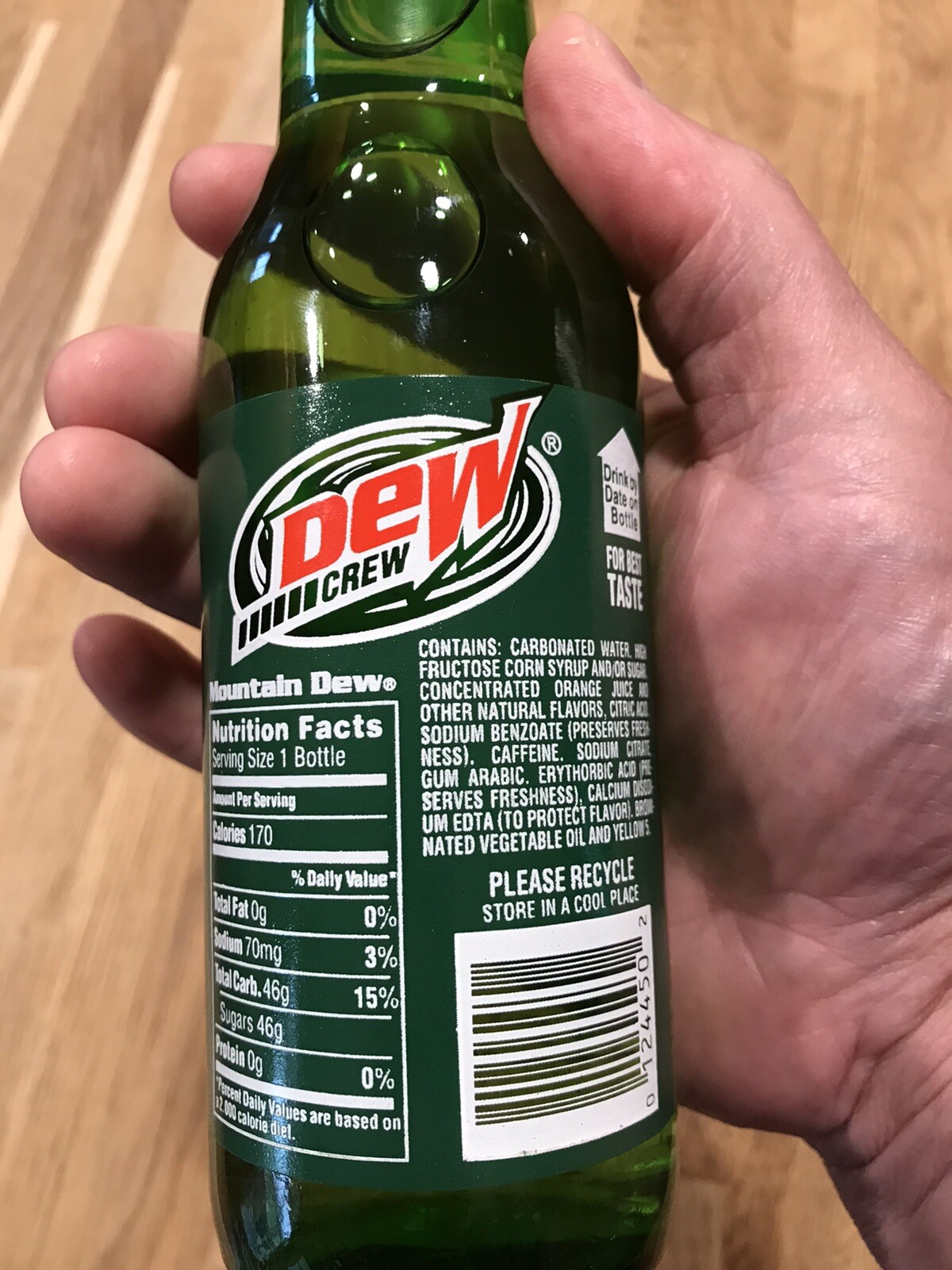 2 Bottle Set Mountain Dew Racing Team Dew Crew Full 12oz NASCAR Bottles