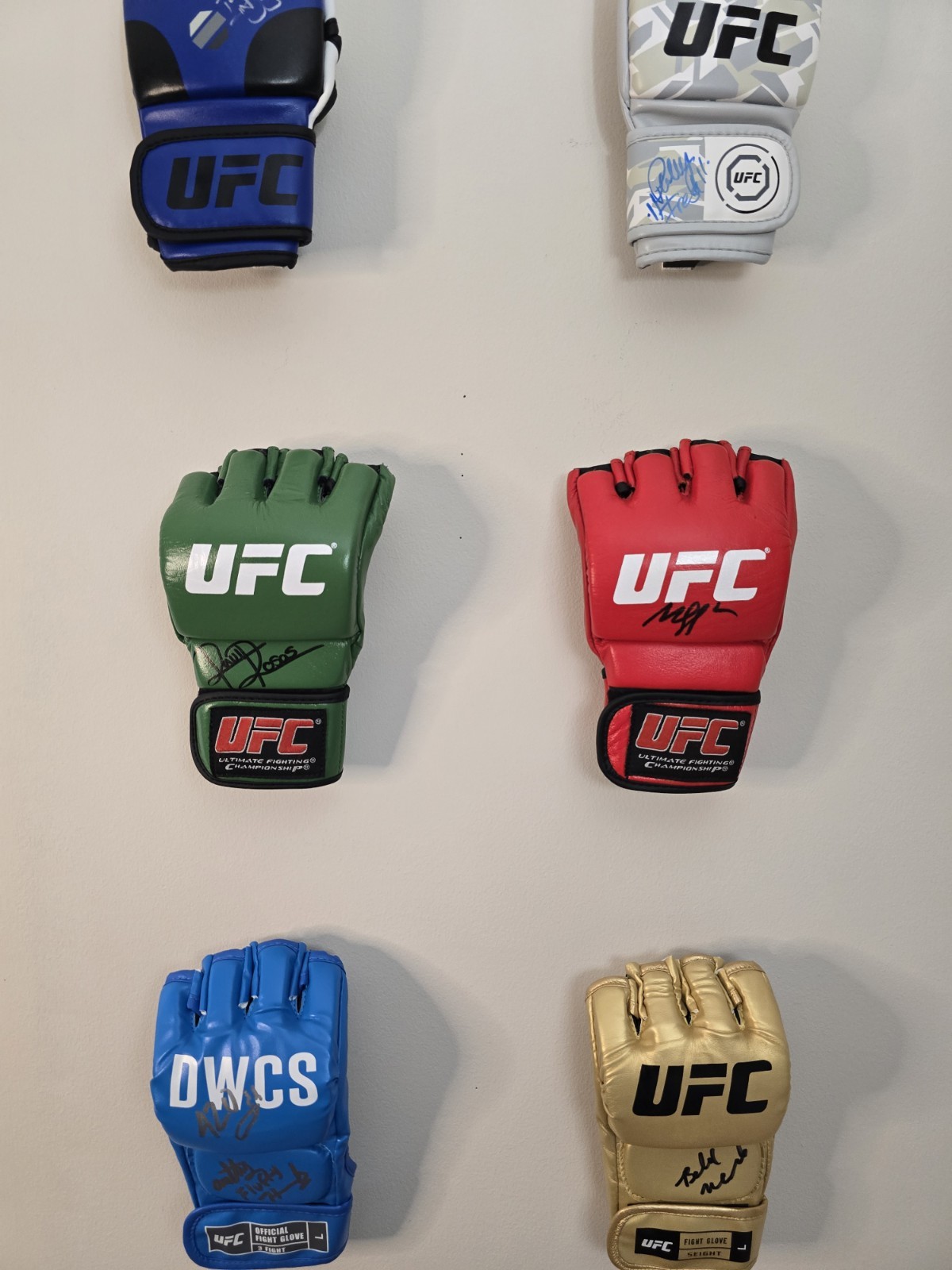 Glove Wall Mount | Damage-Free No Drilling For MMA Signed Autographed Gloves