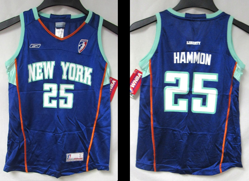 New York Liberty Becky Hammon #25 Youth Size S (7-8) or M (10/12) Jersey C1 5180