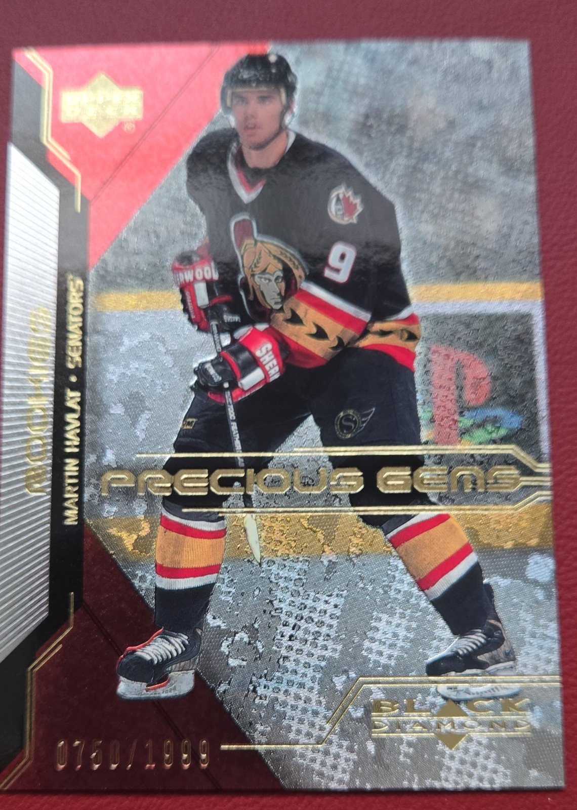 2000-01 Upper Deck Black Diamond – Precious Gems Martin Havlat #127 /1999 (RC)