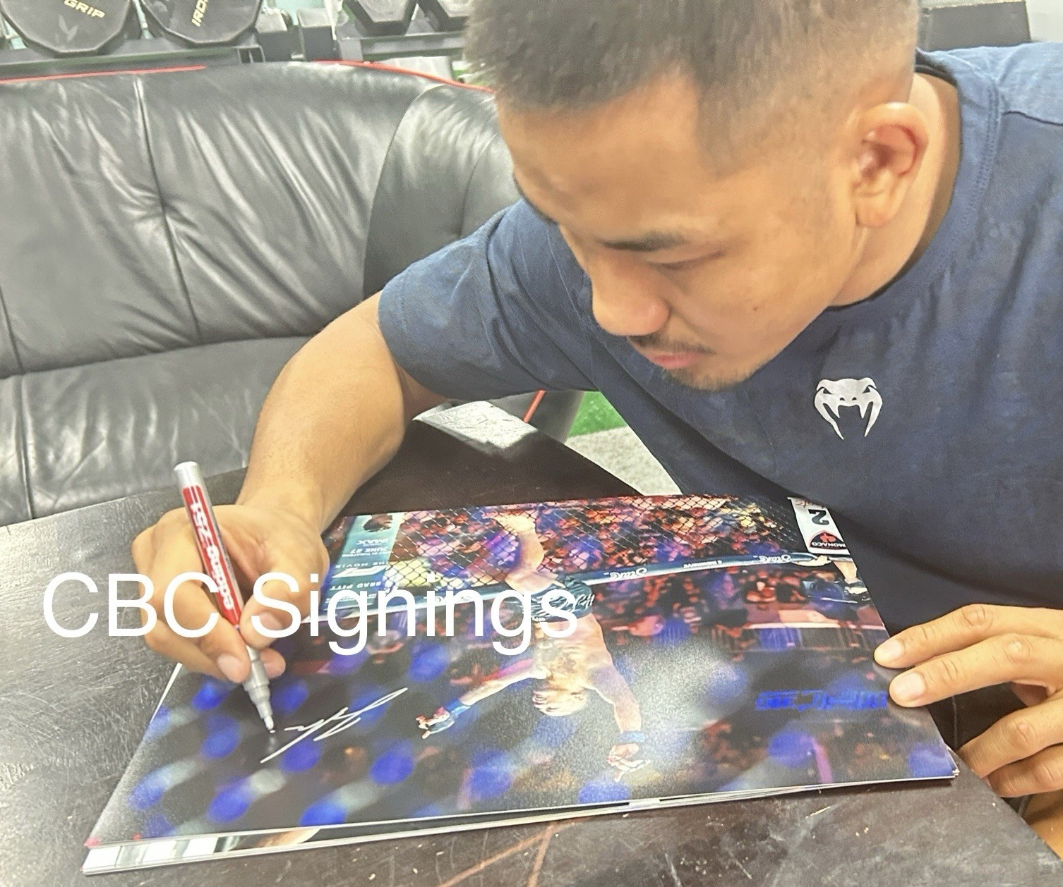 Joshua “The Fearless” Van Signed 8×10 Photo. Beckett COA. UFC. MMA. Flyweight.