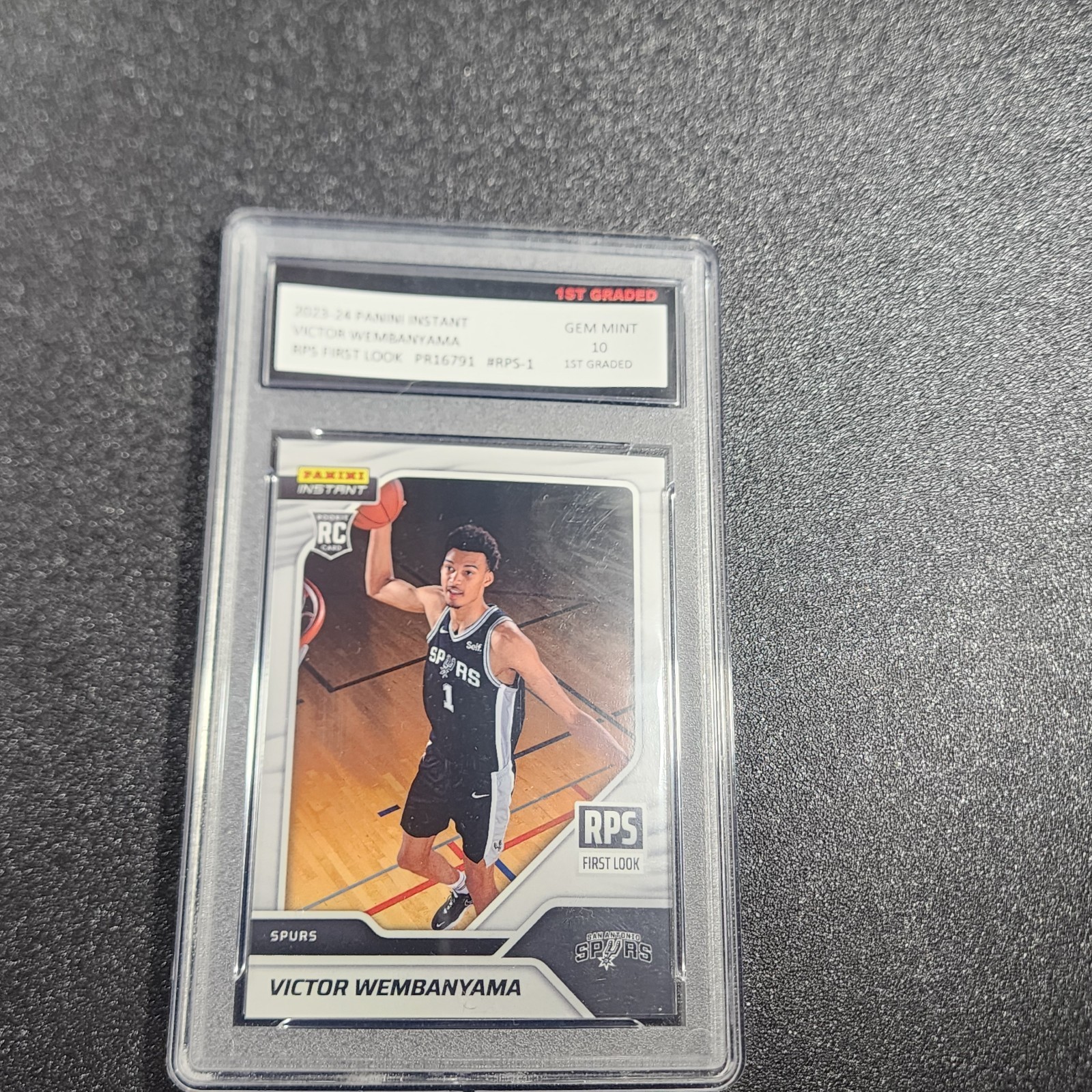 2023 Panini Instant Victor Wembanyama Rps-1 First Look 1st Graded 10
