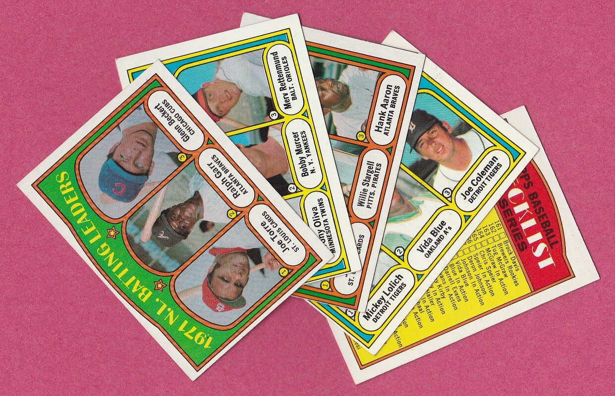 1972 Topps Baseball Cards – EX to EXMT to complete your set