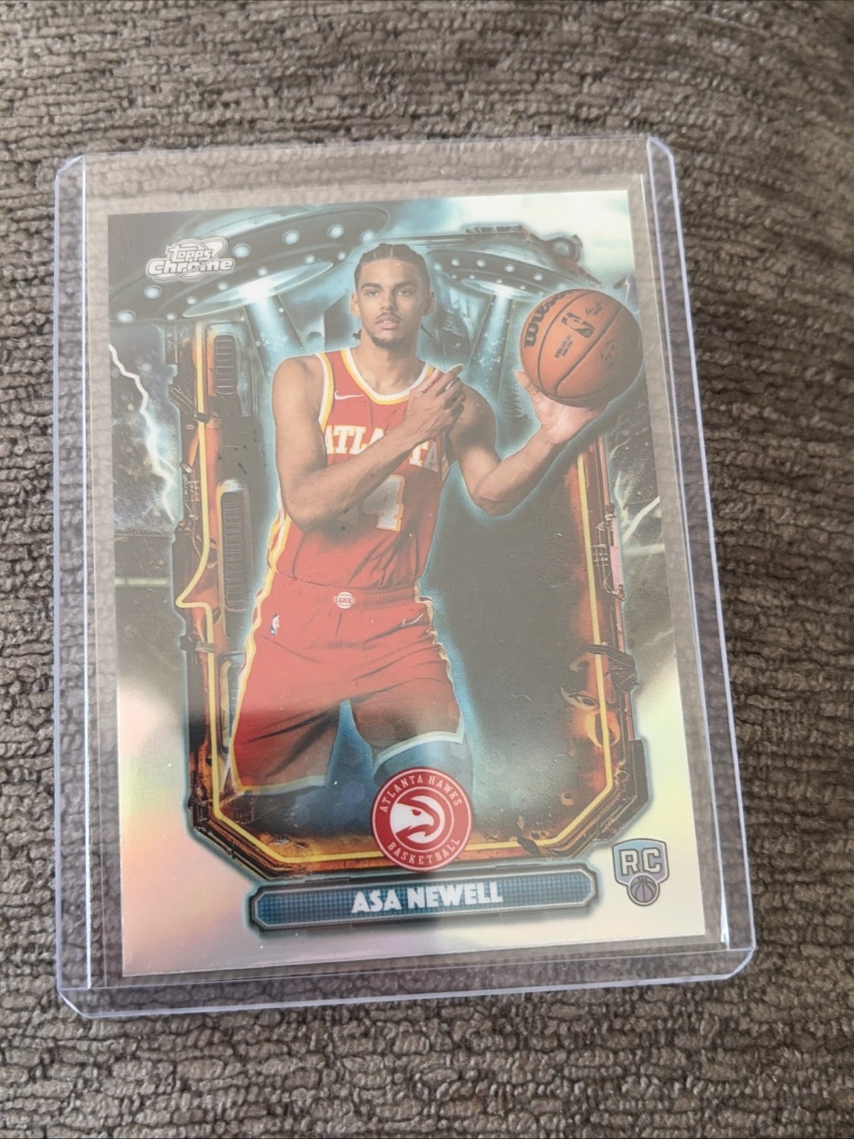 2025-26 Topps Cosmic Chrome Extraterrestrial Talent ASA NEWELL Rookie Refractor