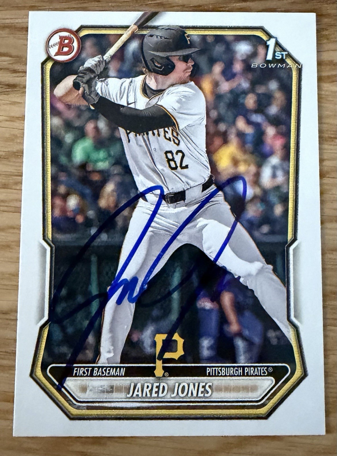 Jared Jones Auto Signed 2026 Bowman Baseball Paper IP Pirates