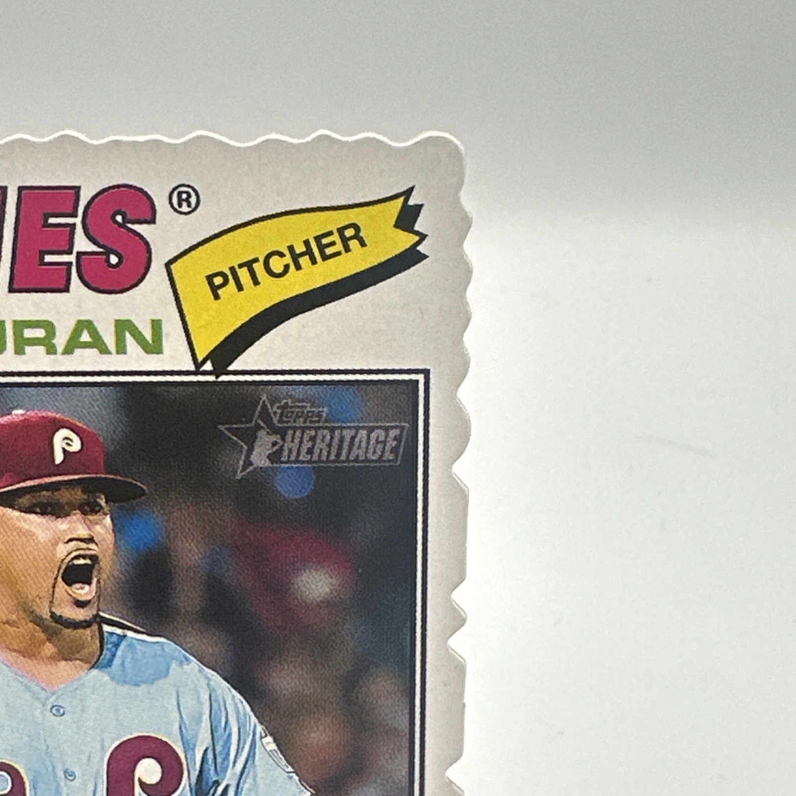 Jhoan Duran 2026 Topps Heritage Deckle Edge SP Philadelphia Phillies #14