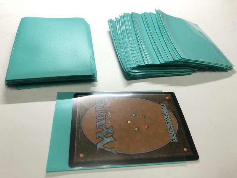 Lenayuyu 300pcs Turquoise Deck Protector Standard MTG Card Sleeves 66x91mm Matte