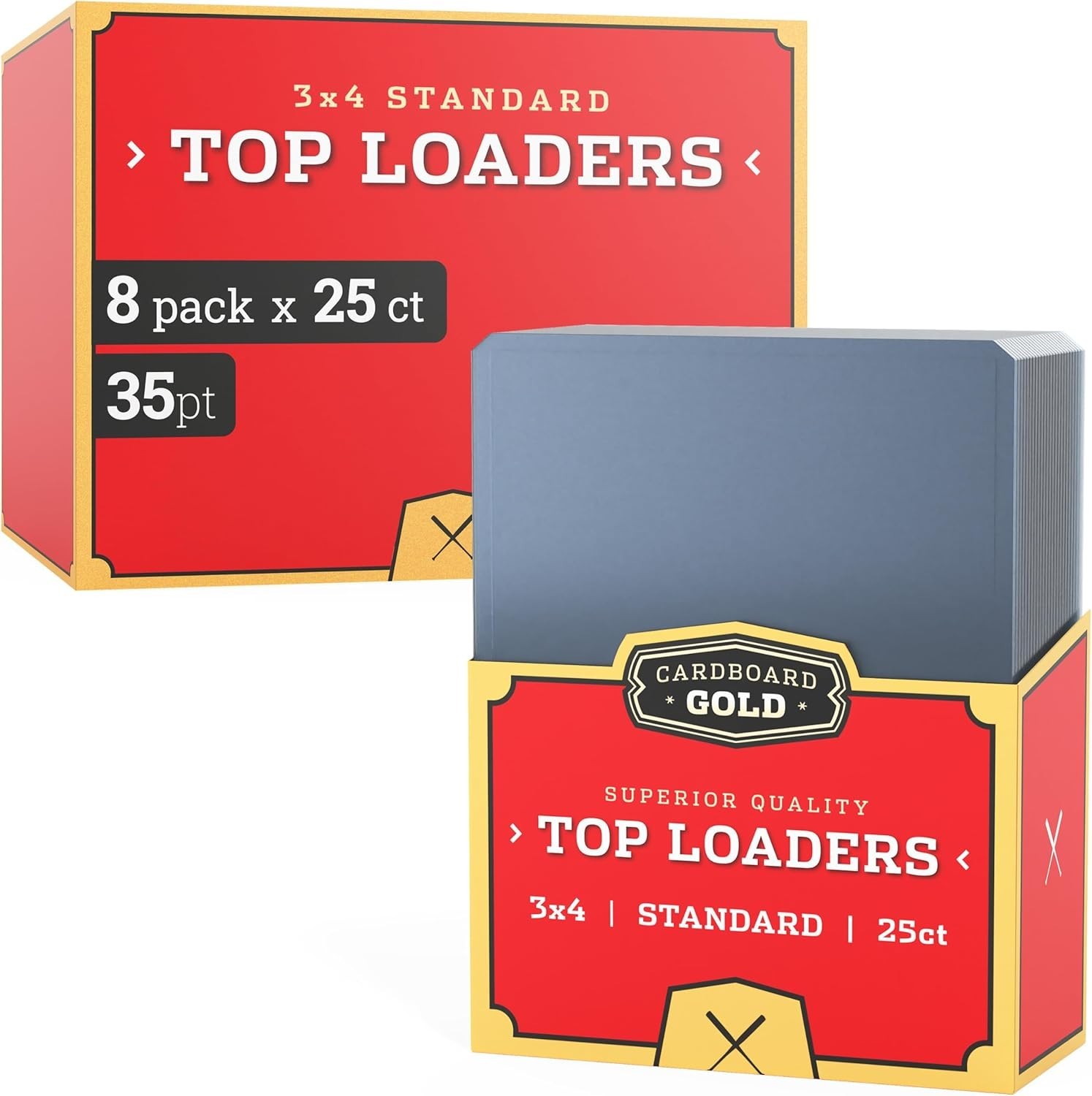 1 Case 200 CBG Brand 3 x 4 Toploaders Holders