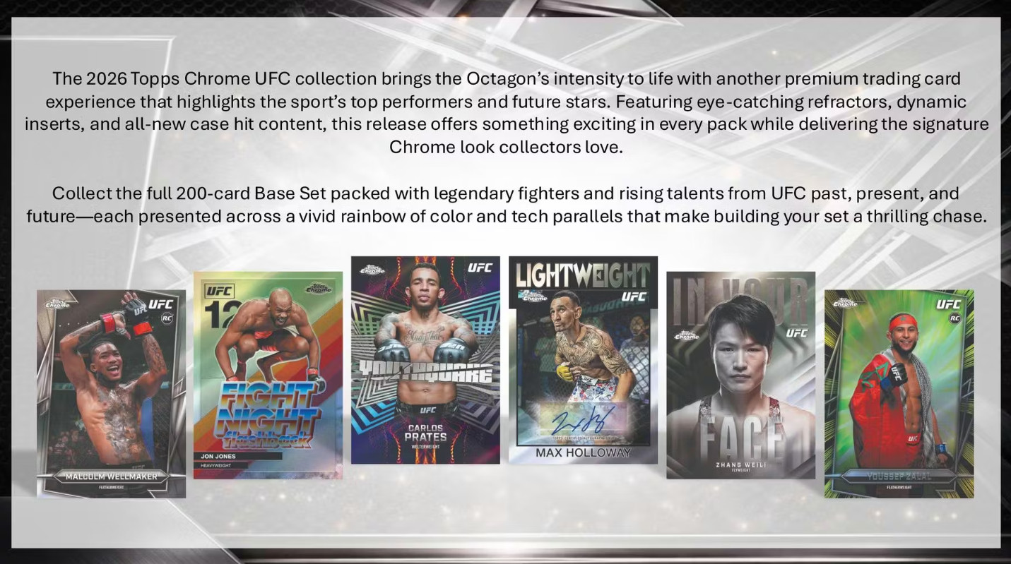 2026 Topps Chrome UFC Hobby Box