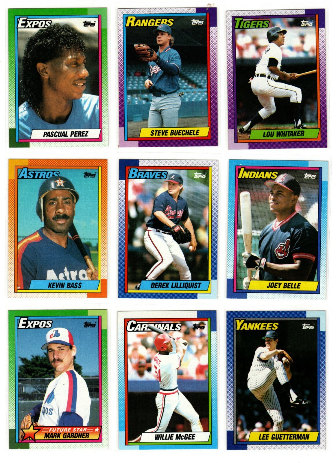 1990 Topps Baseball Trading Cards You Pick / Choose f/ List #s 451 – 650 / mb11