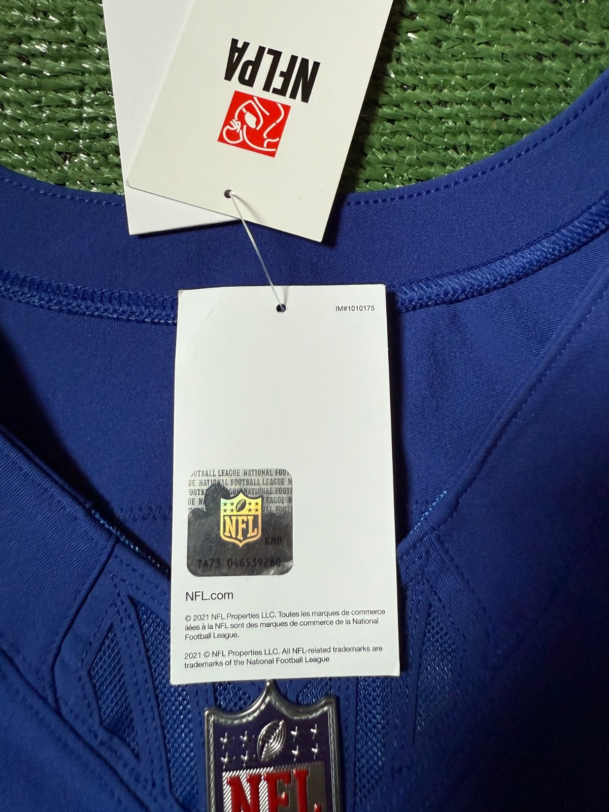 Authentic Malik Nabers New York Giants Nike Vapor FUSE Elite Jersey Size 48/XL
