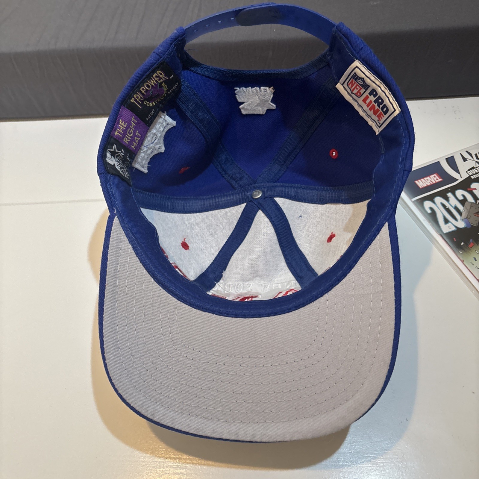 VTG STaRTER NY GiANTS HAT CLEAN 2012 CHaMPIONS X MEN MvsAVenGERS CoMIC NM WoW!!