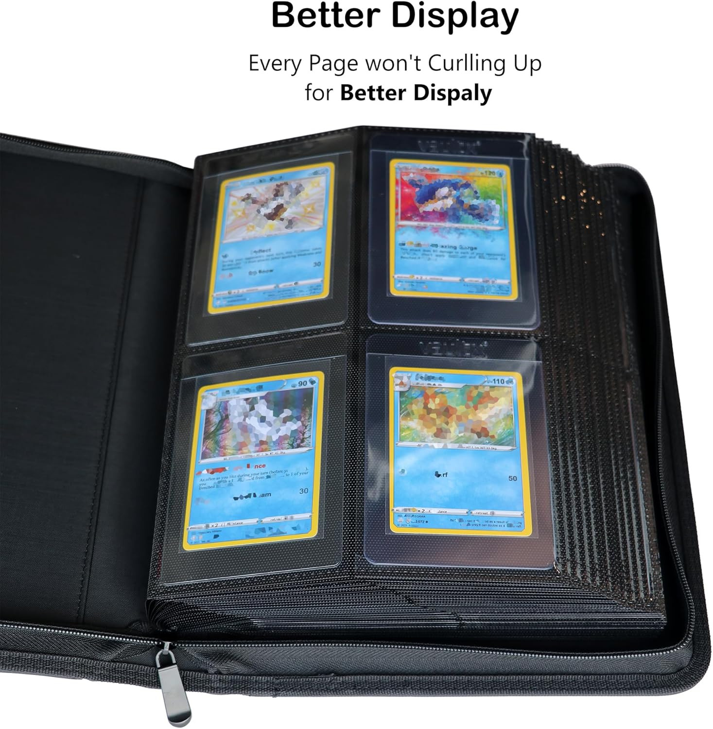 Rayvol 4-Pocket Binder for Semi Rigid Card Holders Holds 208 Semi Rigid Card …