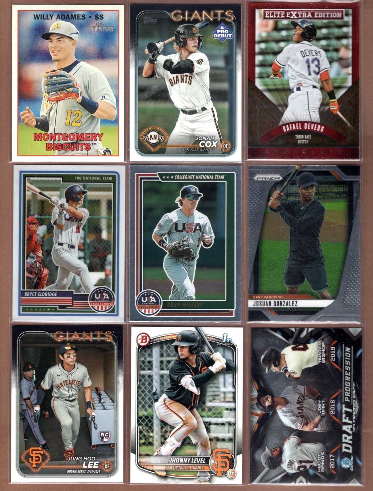 2025 Panini Prizm JOSUAR GONZALEZ +VICTOR BERICOTO *JONAH COX *JHONNY LEVEL RCs+