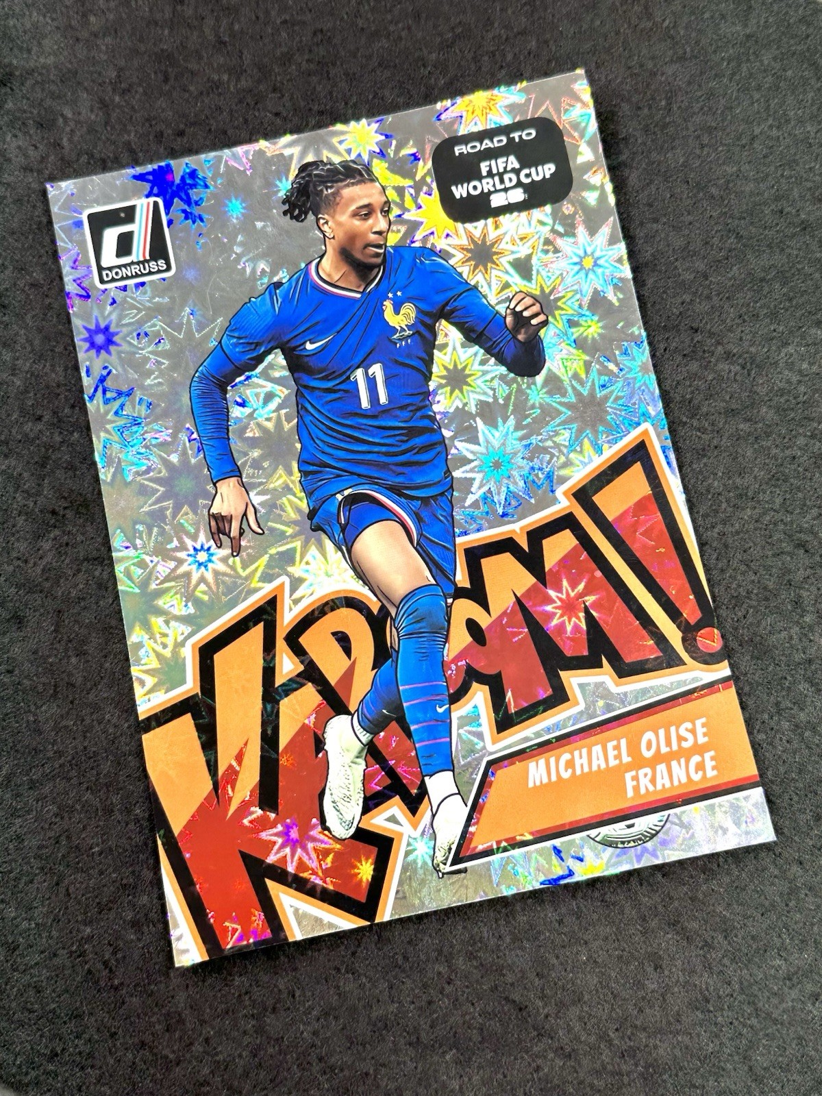 2025-26 Panini Donruss Michael Olise Kaboom OVERSIZED Jumbo SSP #14 France