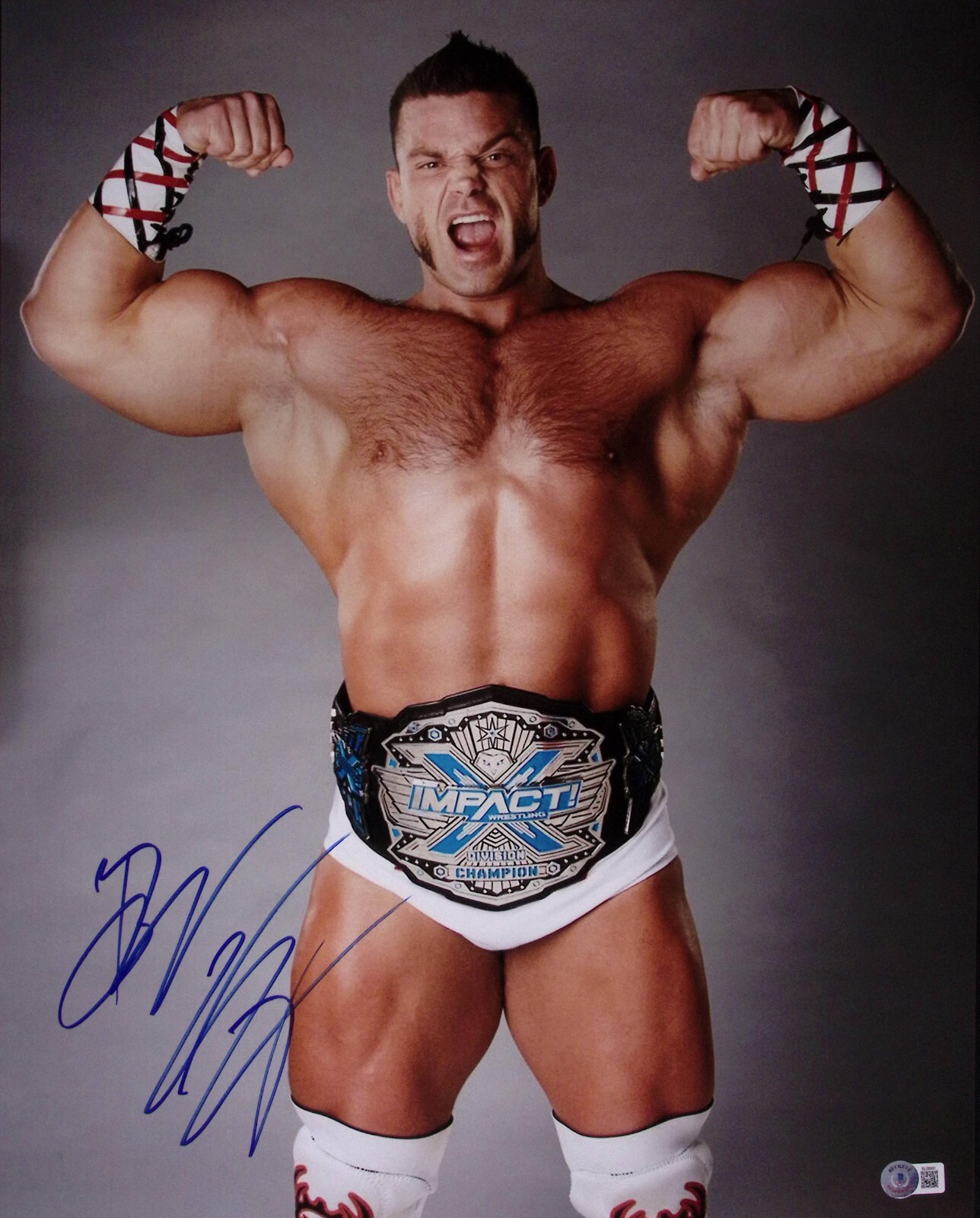 Brian Cage Signed 16×20 Photo BAS COA AEW ROH Lucha Libre AAA Impact FCW Auto 91