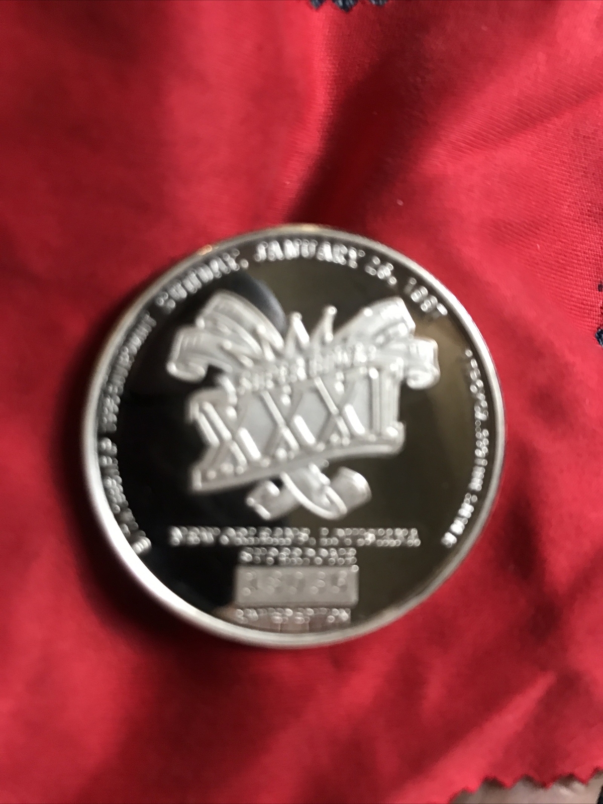 SUPER BOWL XXXI PACKERS 1 Troy OZ COIN BEAUTIFUL PL FINISH