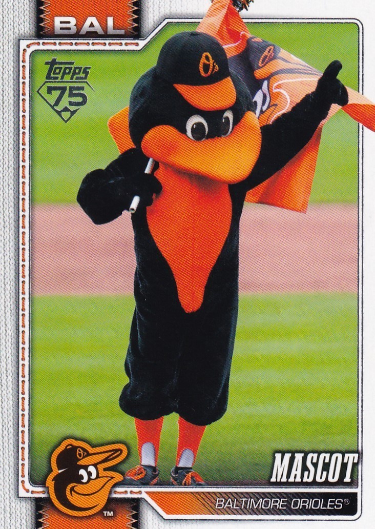 MASCOT BALTIMORE ORIOLES TOPPS CELEBRATION TEAM MASCOTS #M-24 2026 S1