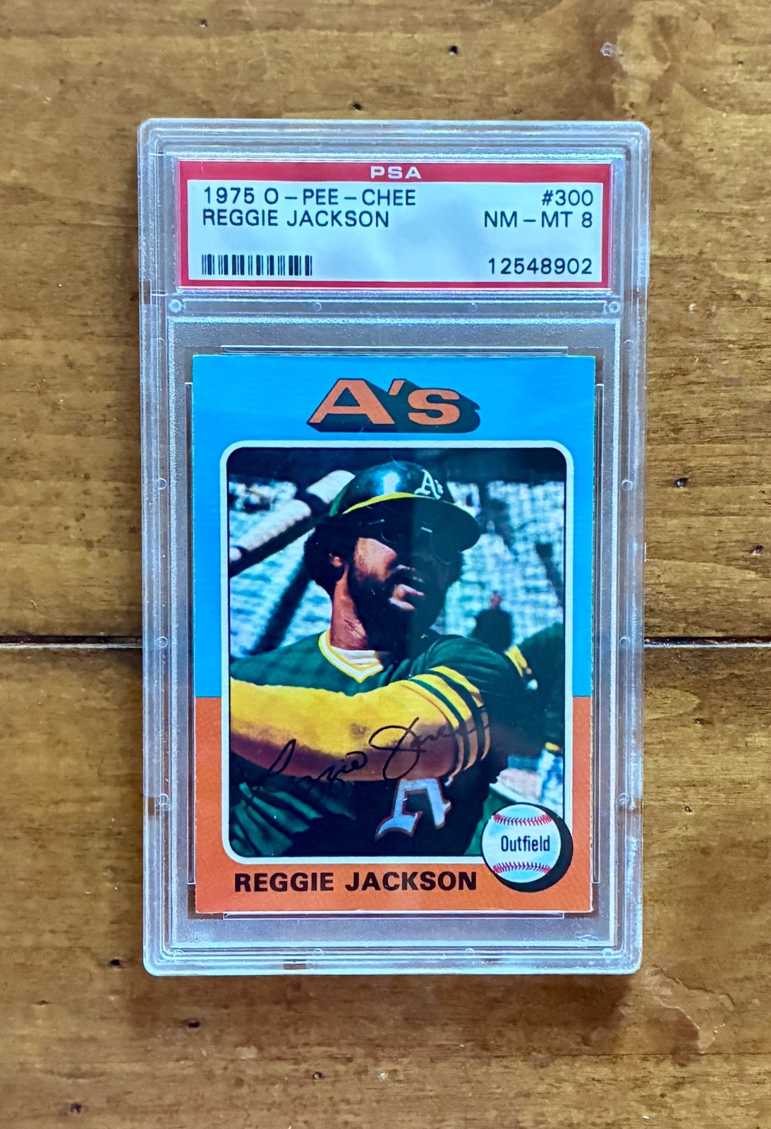 1975 OPC Reggie Jackson PSA 8