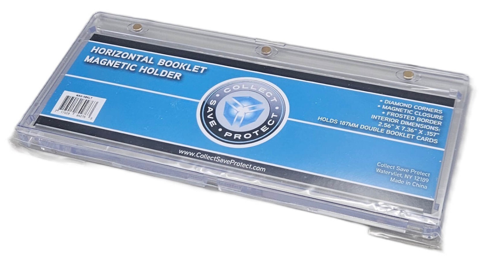 CSP Horizontal Booklet Magnetic Card Holder Holds 187mm Double Booklet Cards