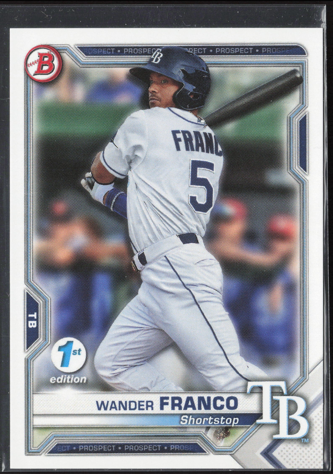 2021 Bowman 1st Edition Wander Franco BP-57 Prospects | Tampa Bay Rays