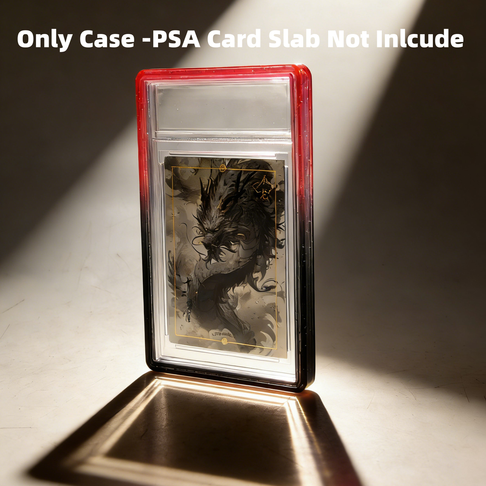 1/5/10pcs Gradient Bumper Guard Case for 35PT PSA Graded Card Slab W/ Back Panel