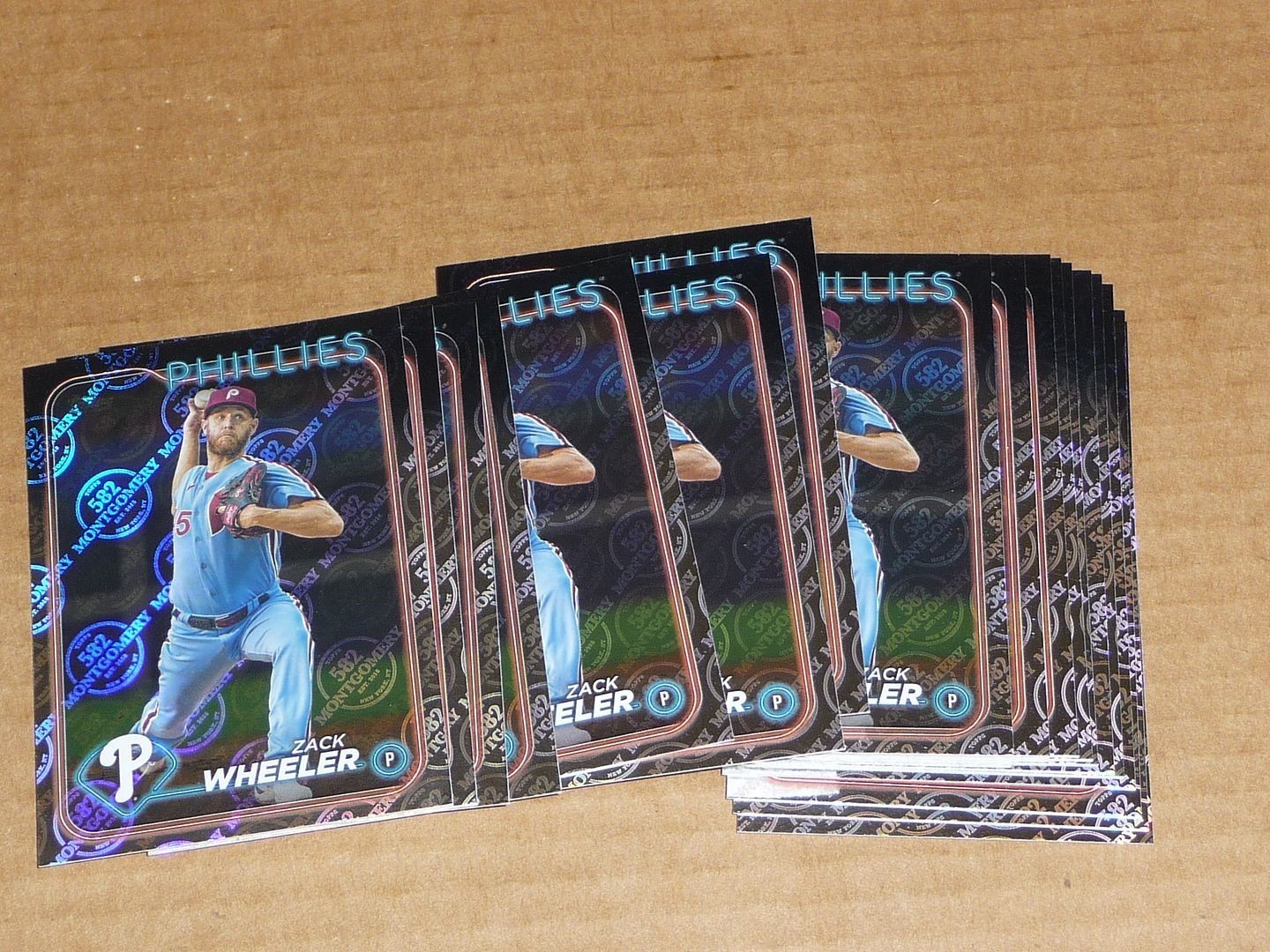 2024 Topps 582 MONTGOMERY CLUB FOIL LOT OF 30 CARDS ZACH WHEELER PHILLIES #262