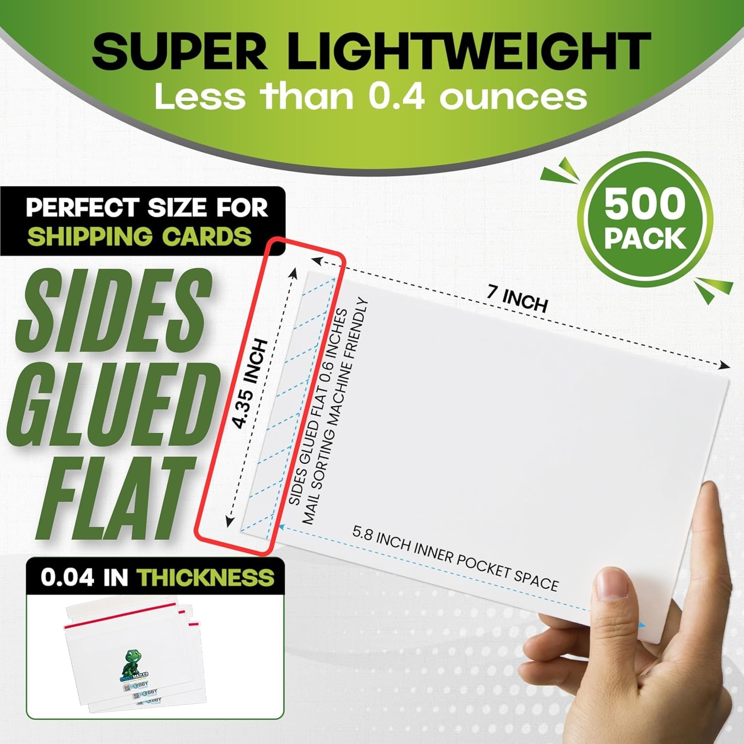Shell Mailer for Trading Card Shipping