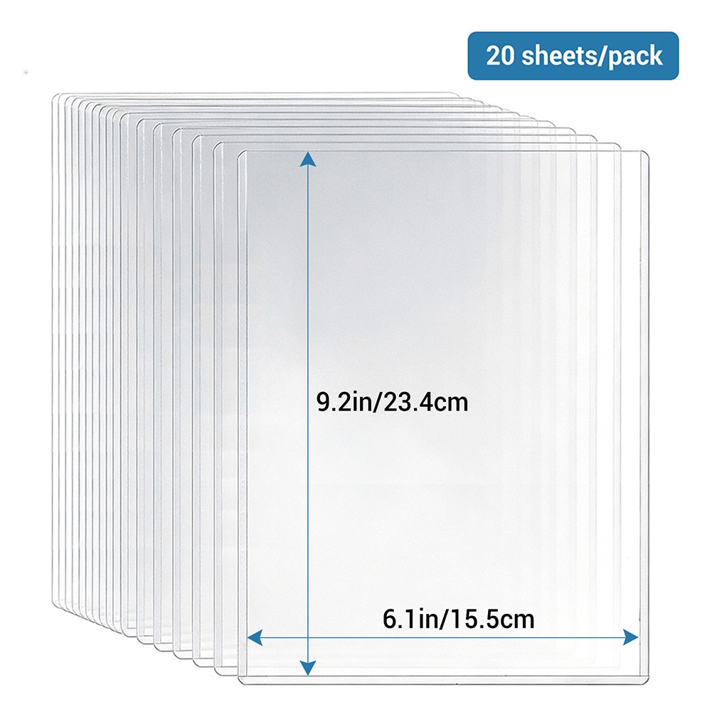 Rigid Print Protectors Hard PVC Document & Photo Sleeves 4×6”/ 5×7”/ 6×9”