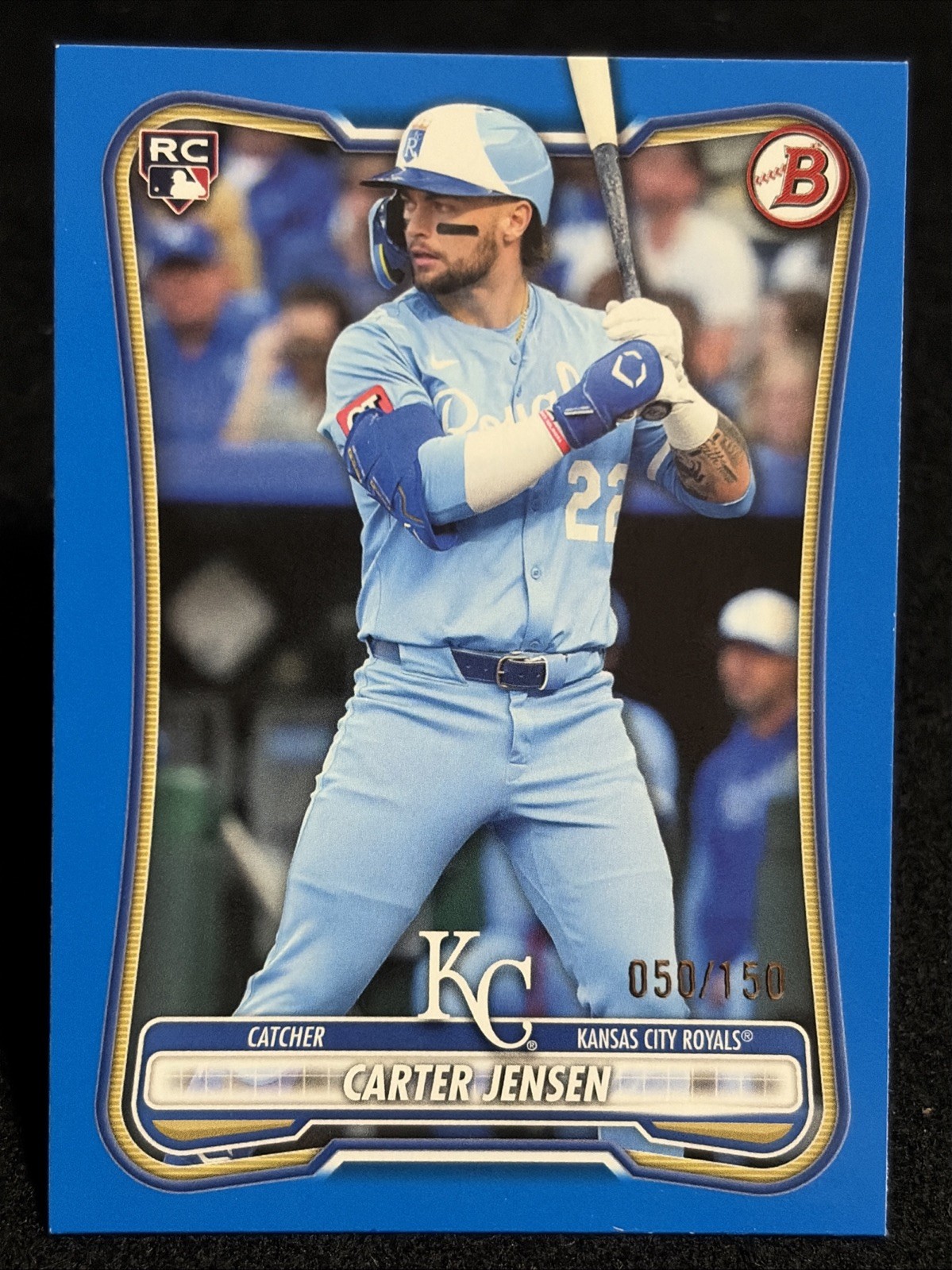 2026 Bowman Baseball paper blue – CARTER JENSEN rookie /150 – Royals