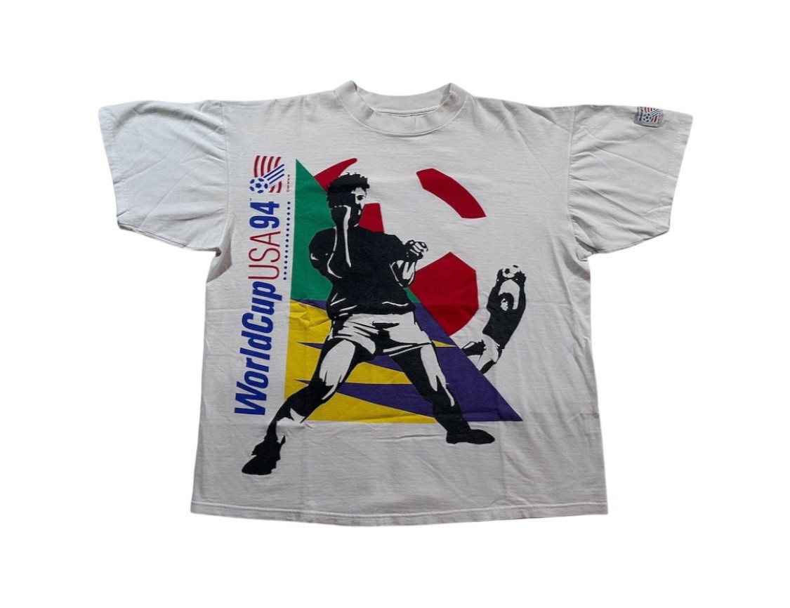 Vintage World Cup USA 94 Soccer Futbol Shirt Delta 90s Size XL Made in USA