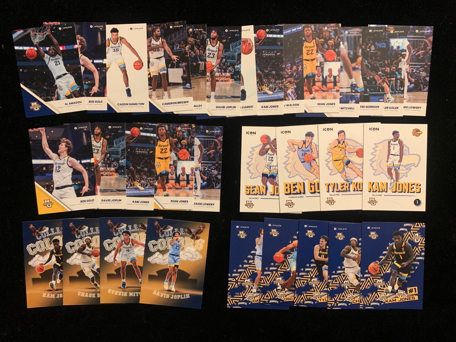 2023-24 Onit MARQUETTE GOLDEN EAGLES basketball card singles – complete your set