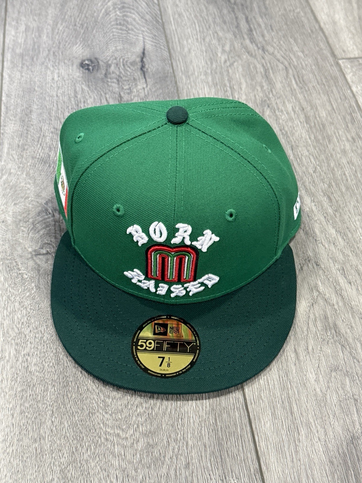 New Era Mexico Born X Raised Kelly Green/Emerald WBC 59FIFTY Mens Multiple Sizes