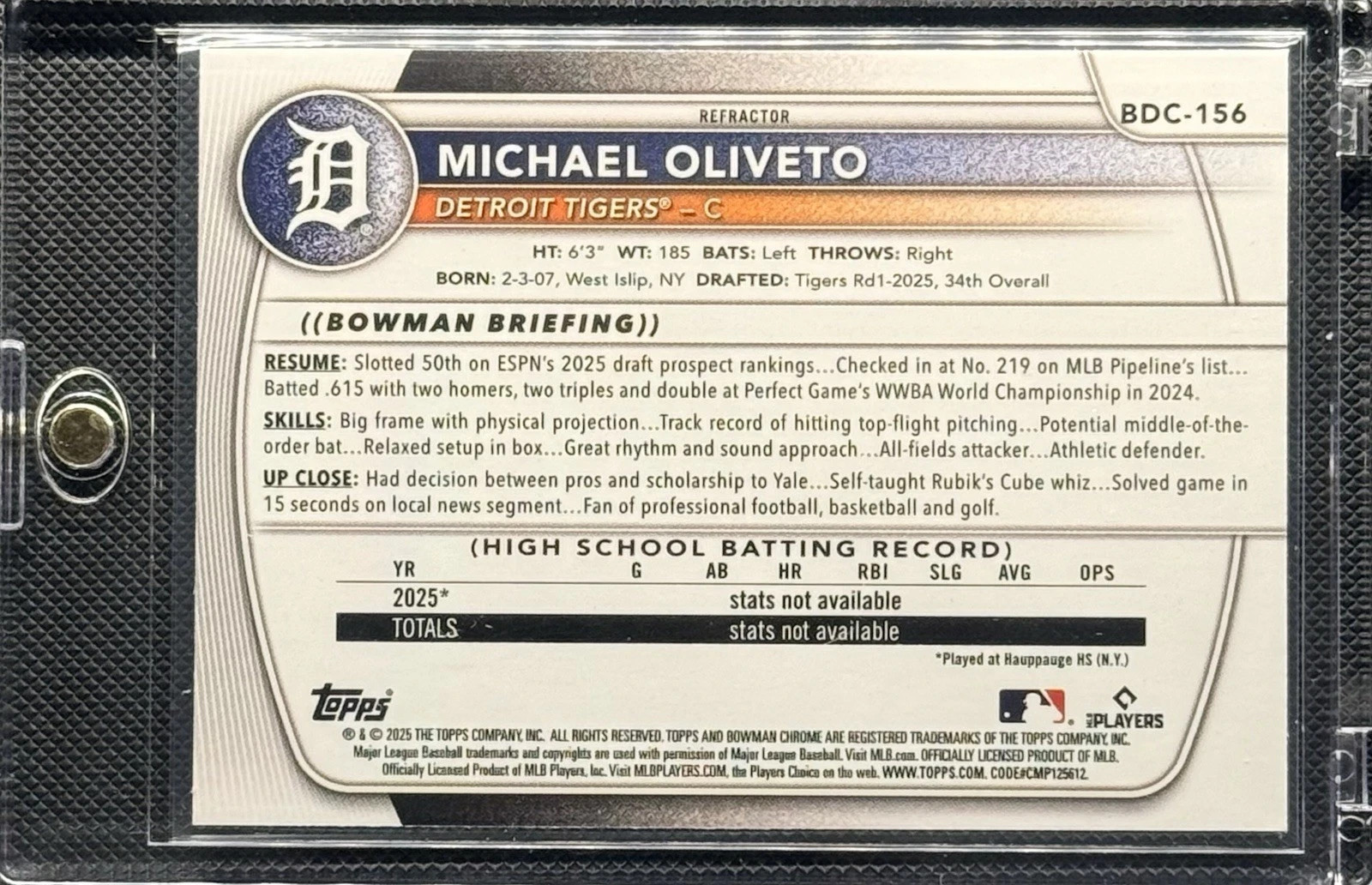 2025 Bowman Chrome Draft REFRACTORS Pick your Players – (BDC-1 – BDC-200)