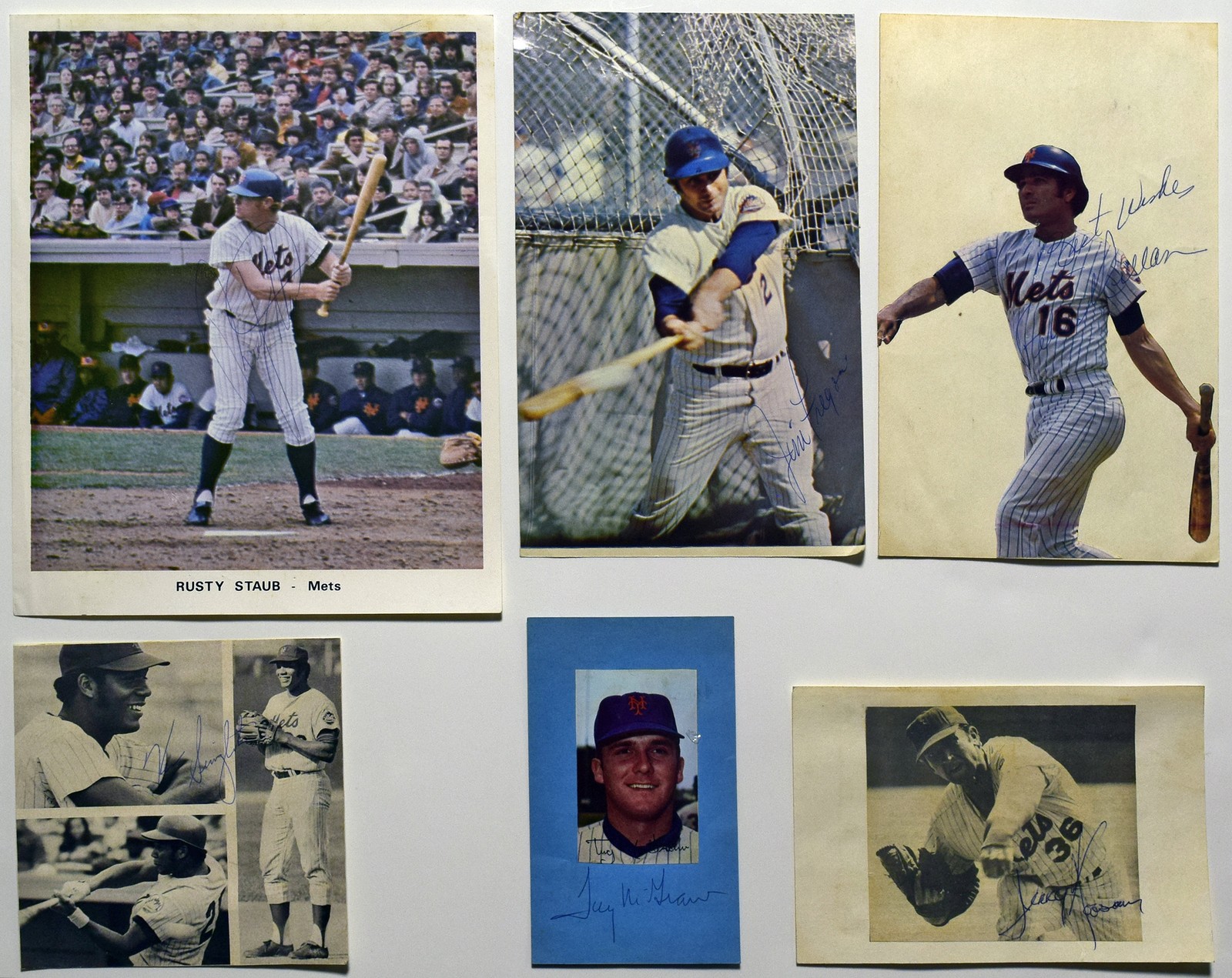 1960s – 1970s NY Mets Signed Flat Lot (25 pcs) 8 701219
