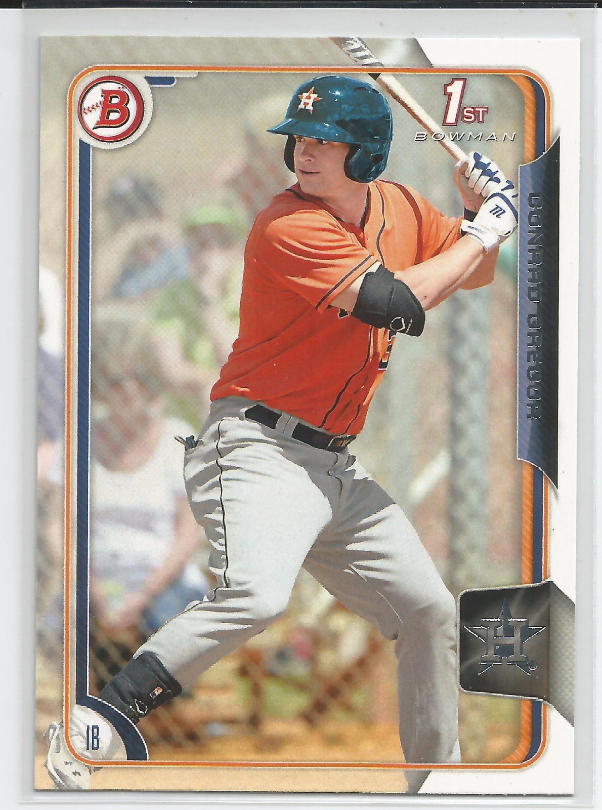 Conrad Gregor Houston Astros 2015 Bowman Prospect Card