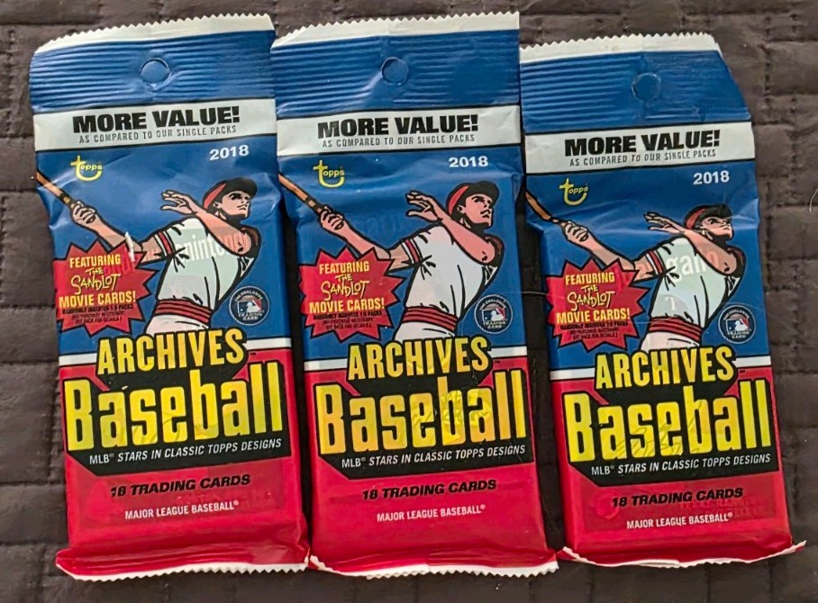 2018 Topps Baseball Archives Fat Pack Of 18 Cards