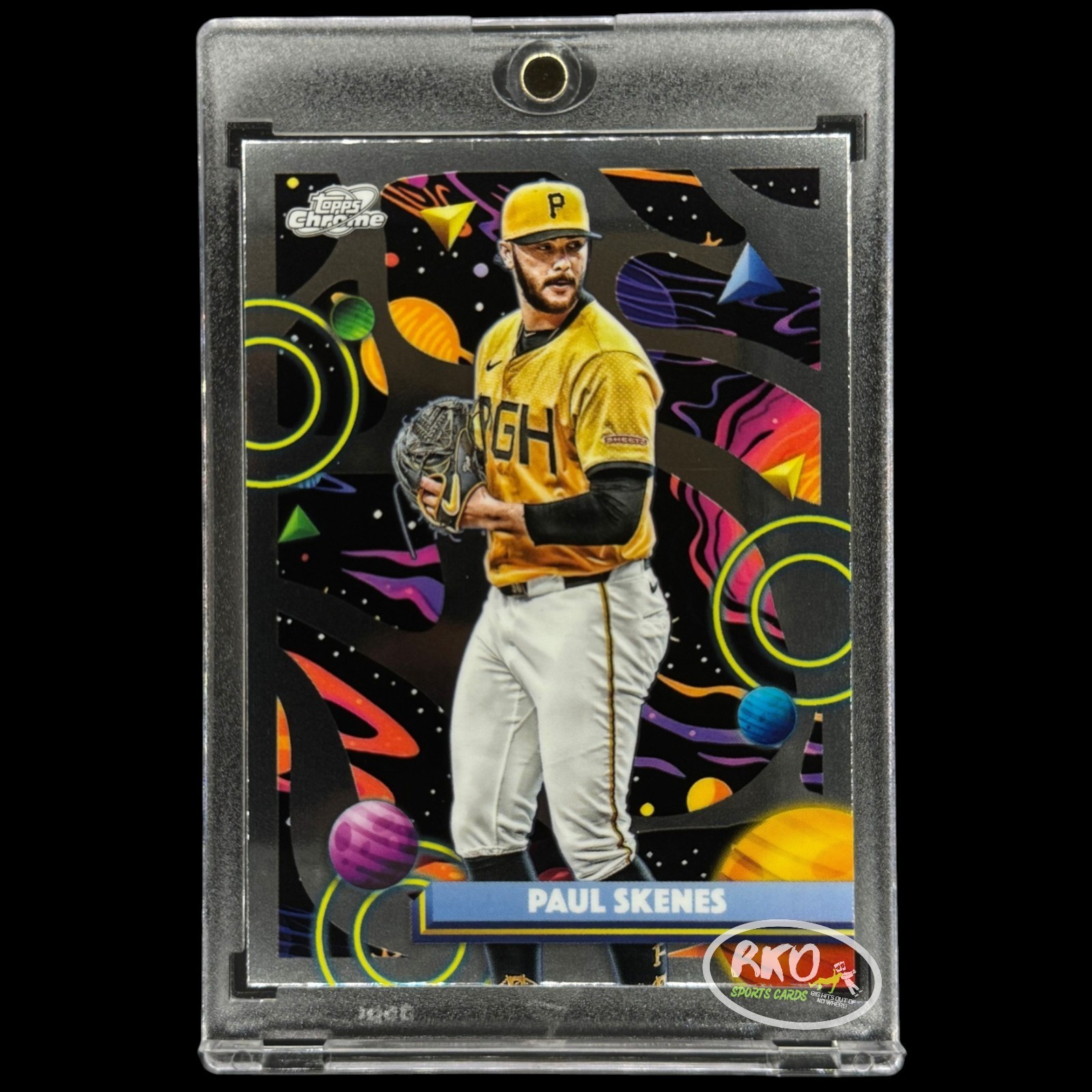 Paul Skenes RARE BLACK SPACE CHROME INVESTMENT CARD TOPPS PIRATES MVP MINT