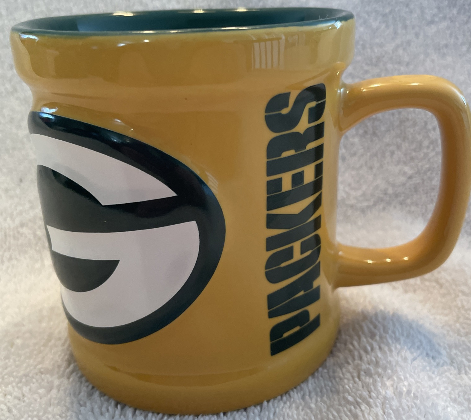 NFL Green Bay Packers Ceramic Big G Logo 8oz Coffee Mug -EUC