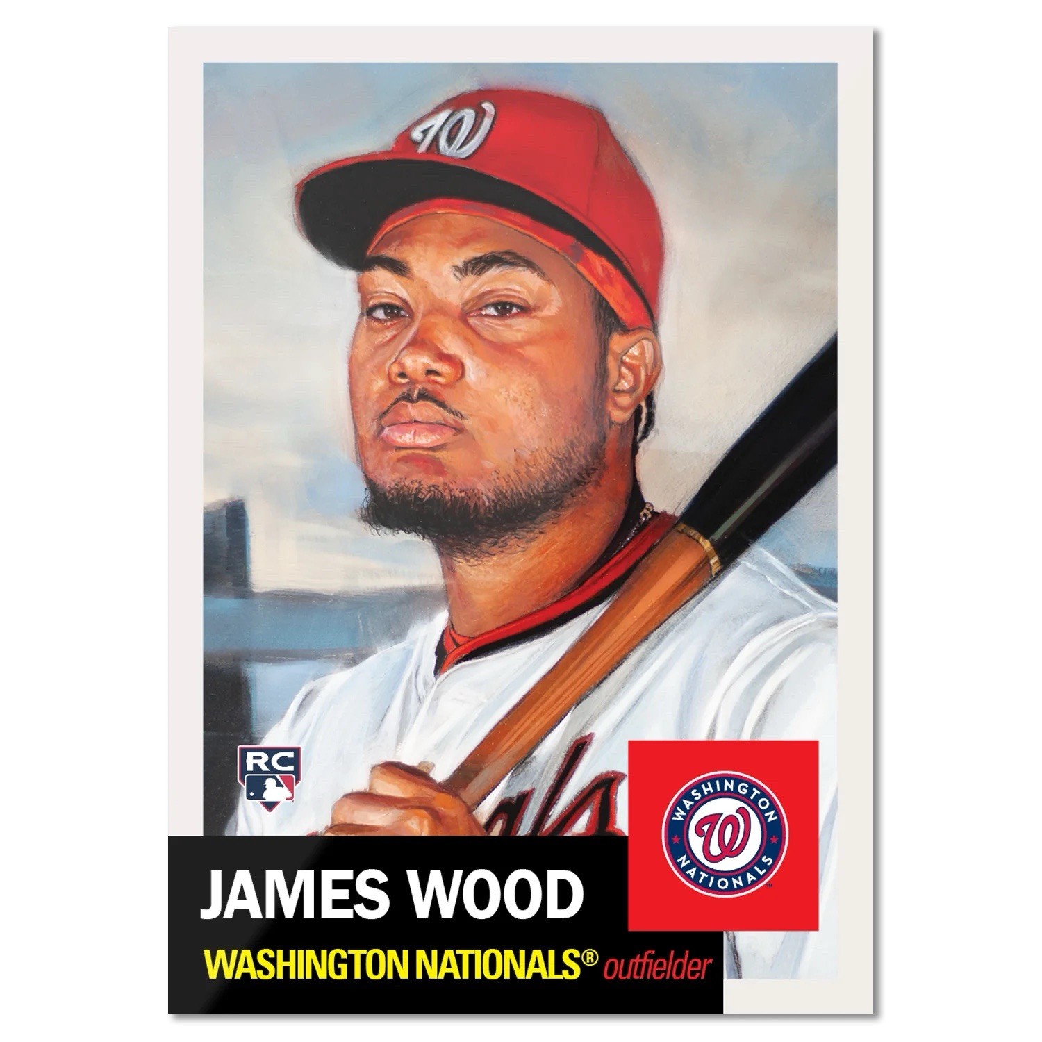 Topps MLB® Living Set® Card #819 ⚾️ James Wood RC ⚾️ Washington Nationals