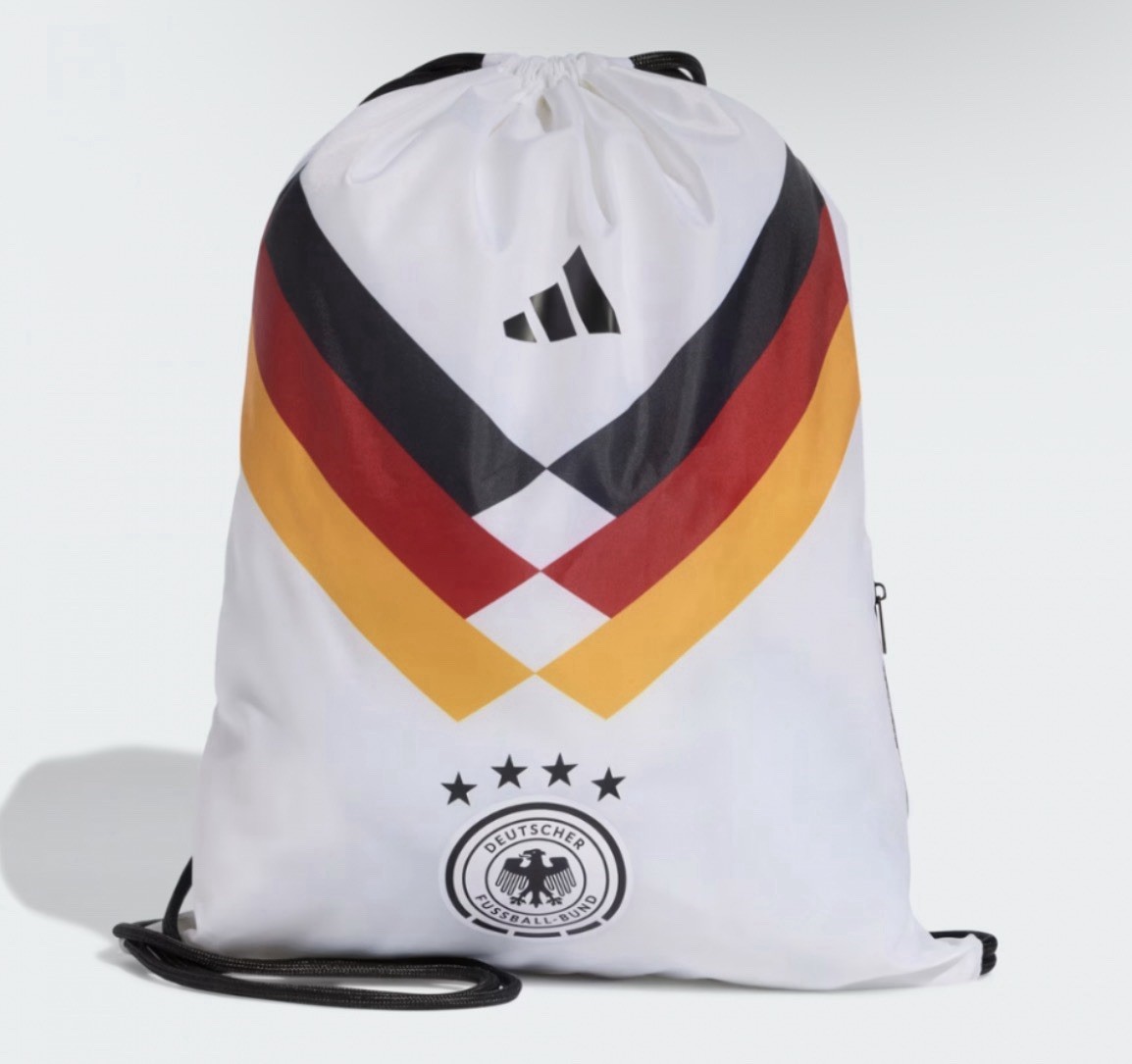 adidas Germany Gym sack Bag White/Multi Color German Flag World Cup Unissex New